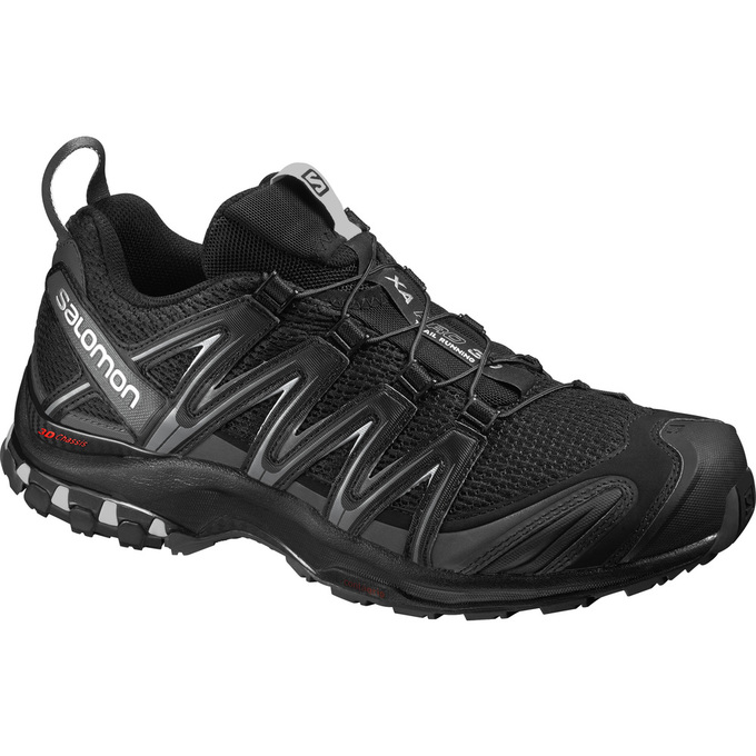 Zapatillas Trail Running Salomon Hombre Negras - Salomon Argentina XA PRO 3D WIDE ,810469-URS